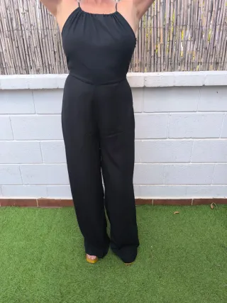 Mono negro espalda al aire.