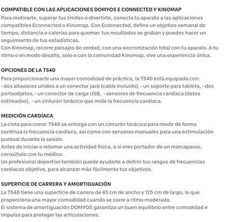 Cinta de correr DOMYOS T540C