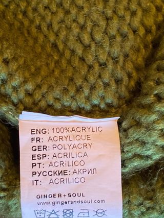 Chaleco punto Ginger+Soul verde Talla M