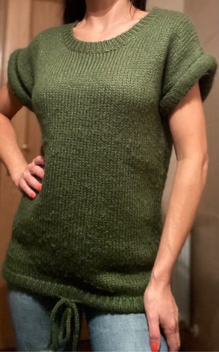 Chaleco punto Ginger+Soul verde Talla M