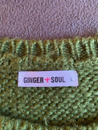 Chaleco punto Ginger+Soul verde Talla M