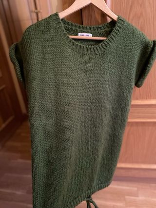 Chaleco punto Ginger+Soul verde Talla M