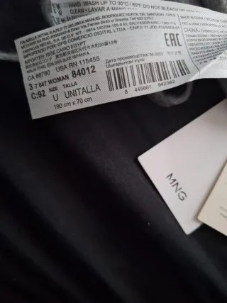 Chal beige con flecos