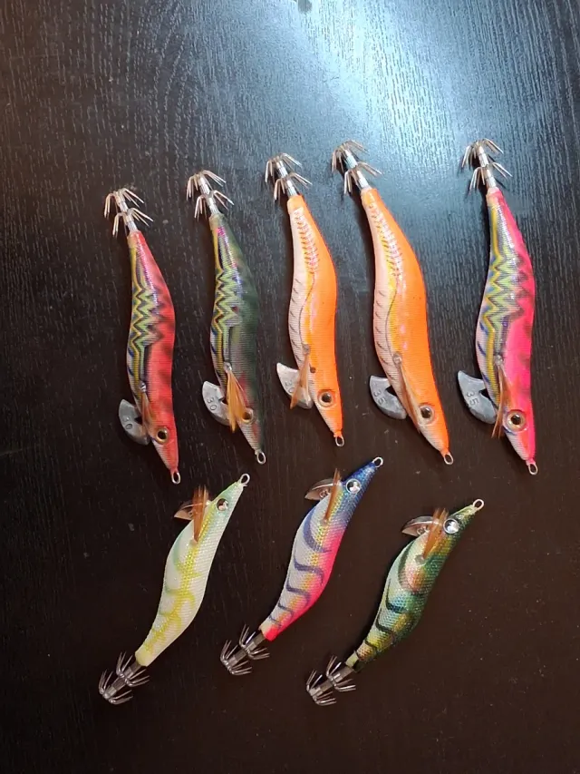 Señuelos pesca calamar 