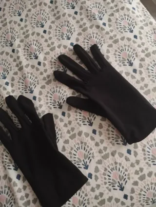 Guantes cortos negros