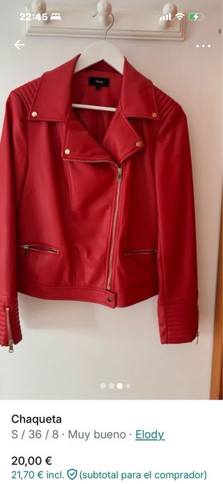 Chaqueta Elody Roja Talla S/36/8