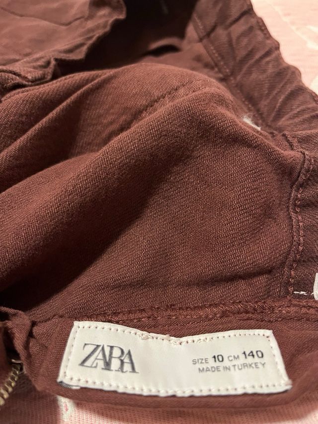 Falda Zara niña T10/140cm marrón