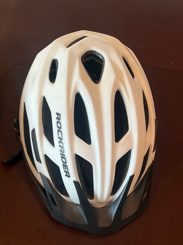 Casco Bicicleta Rockrider Blanco