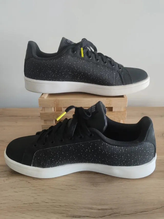 Adidas CF Advantage CL Homem Preto Amarelo EU 41