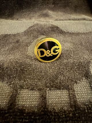 Anillo Dolce & Gabbana D&G Dorado Negro