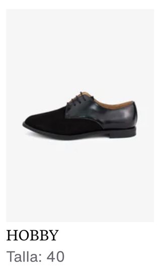 Zapatos planos Vestir T.40 HOBBY Negro Ante Mujer