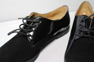 Zapatos planos Vestir T.40 HOBBY Negro Ante Mujer