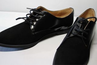 Zapatos planos Vestir T.40 HOBBY Negro Ante Mujer