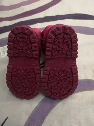 Botas de nieve niña rosa y morado
