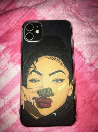 Cover per iPhone 11con disegno ragazza