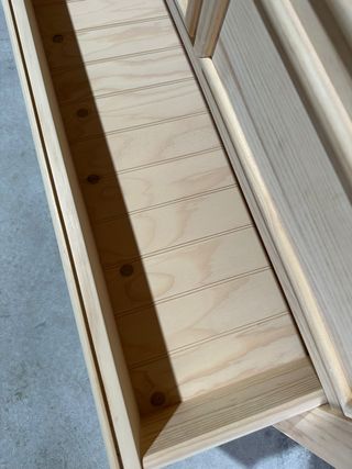 Cómoda rústica 4 cajones madera maciza