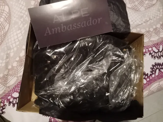 Botín campera piel negro