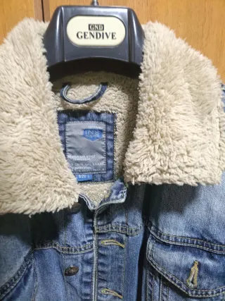 Chaqueta vaquera hombre con borreguito