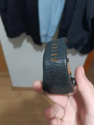 Reloj Diesel Cuadrado Negro y Plateado