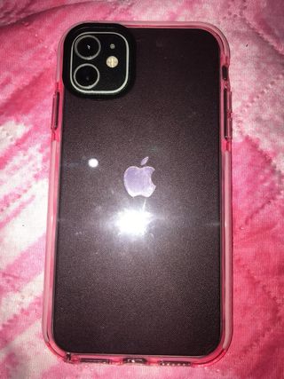 Cover iPhone11 trasparente rosa
