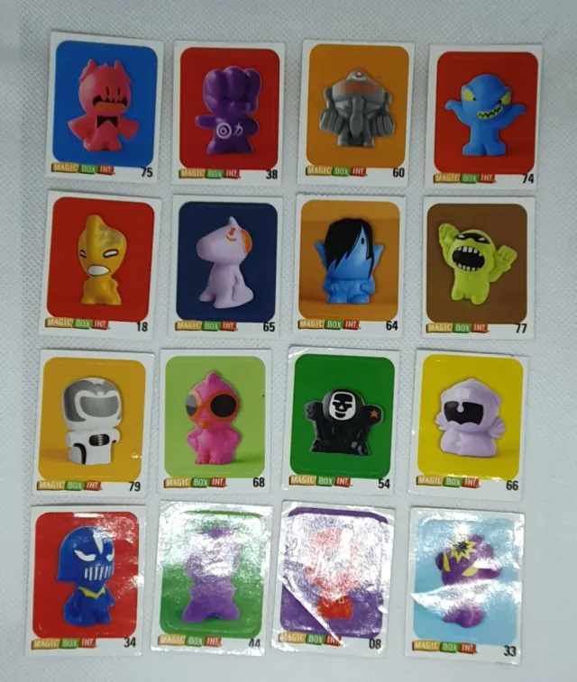 LOTE DE 64 CROMOS GOGOS CRAZY BONES STICKER GOGO'S