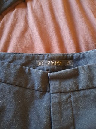 2 Pantalones Zara Básicos Negros.