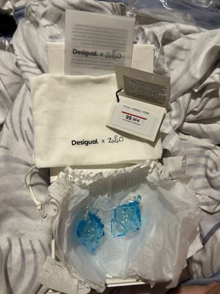 Pendientes Caracola Cristal Desigual x Zalio