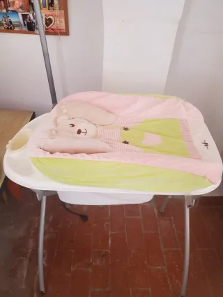 Mini Cuna y Bañera Cambiador Bebé