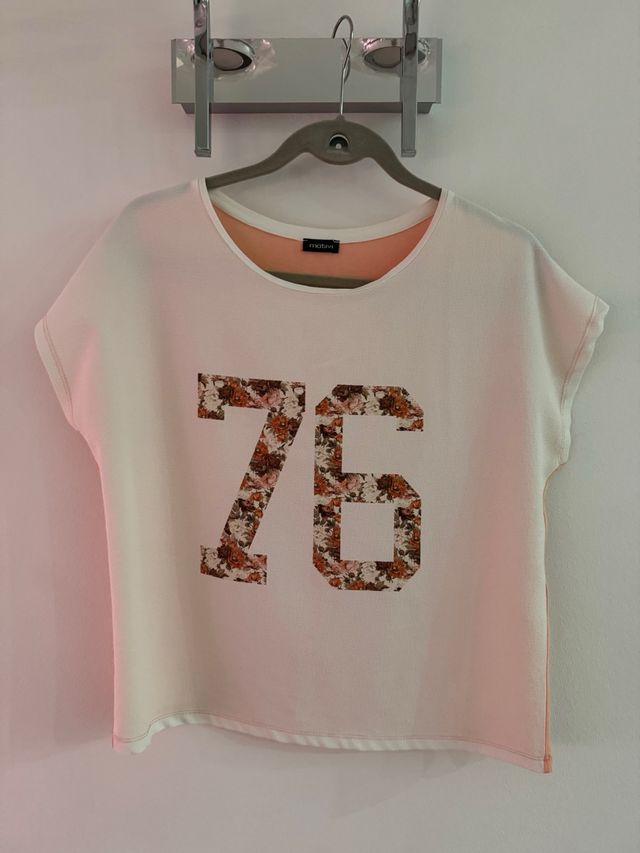 camiseta naranja pastel 