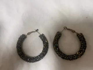 Pendientes Aro Negros y Dorados