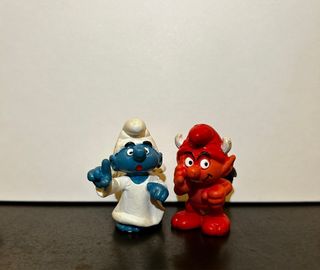 Puffi Angelo e Diavolo anni '80