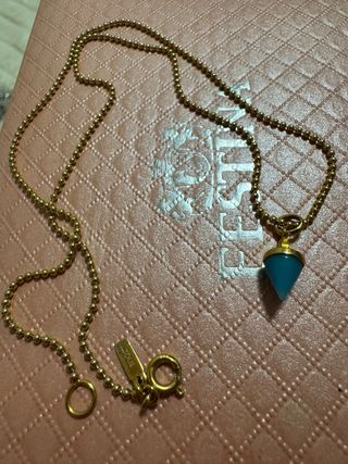 Collar Tous Azul y Dorado