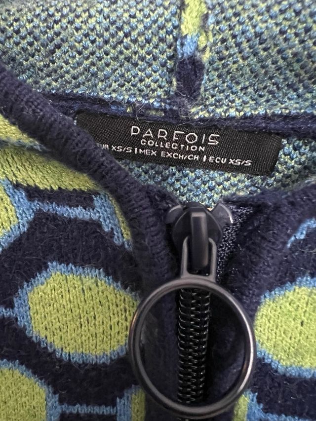 Poncho señora estampado geométrico da mucha talla