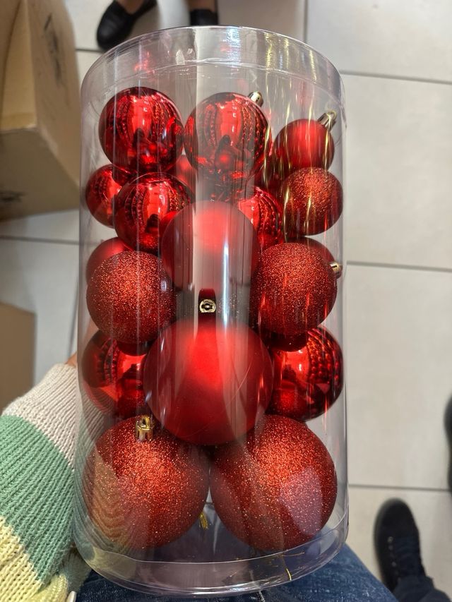 Palline Natalizie Rosse Nataluna