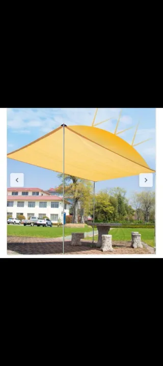 Toldo exterior amarillo