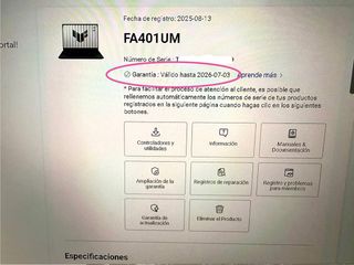 Portátil ASUS TUF A14" RTX 5060 32Gb R7 260W 2025 