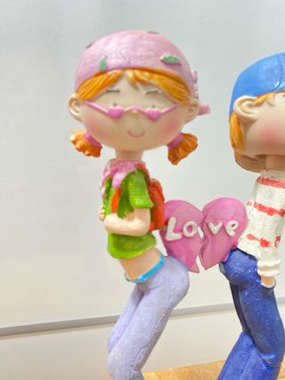 Figuras de pareja corazón