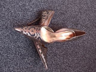 Scarpe con tacco donna oro ESTRADA' Size 39