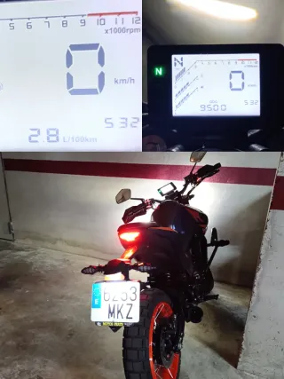 Zontes U1 125cc ABS Naranja Azul TRAIL NAKED 23/25