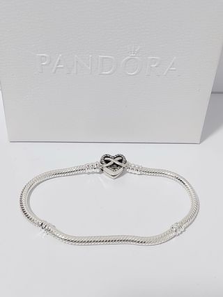 Pulsera Pandora Corazón Infinito Plata