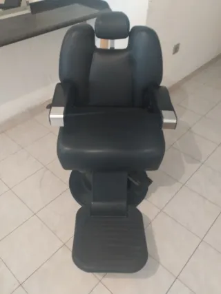 Sillón Barbería Vintage Negro