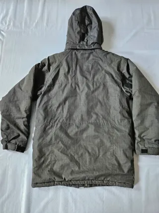 Chaqueta Columbia Gris con Capucha