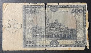 Billete 500 Pesetas Burgos 21 Nov. 1936 Serie A