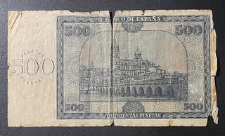 Billete 500 Pesetas Burgos 21 Nov. 1936 Serie A