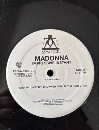 2 Vinilos Maxi 12” Madonna Impressive Instant