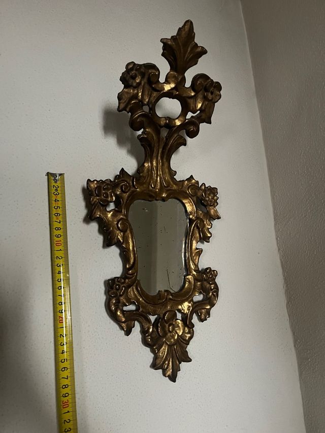 Espejo Cornucopia Grande Dorado