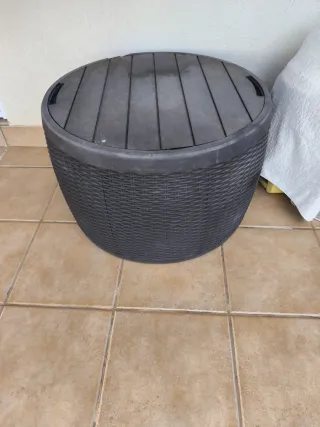 Baúl de resina negro