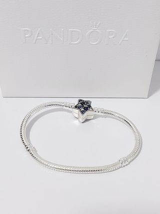 Pulsera Pandora Plata Corazón Estrellado