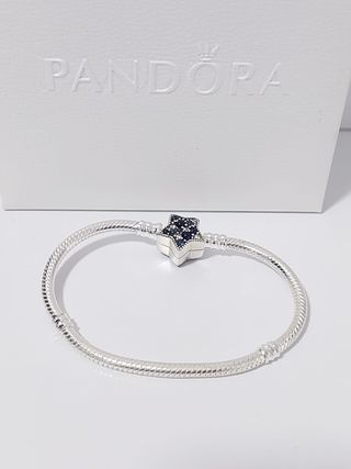 Pulsera Pandora Plata Corazón Estrellado