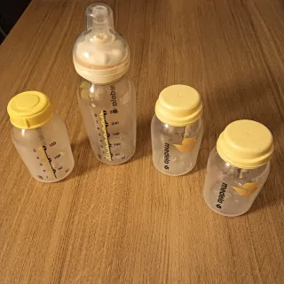 Lote Biberón Calma + 3 Botellas Medela